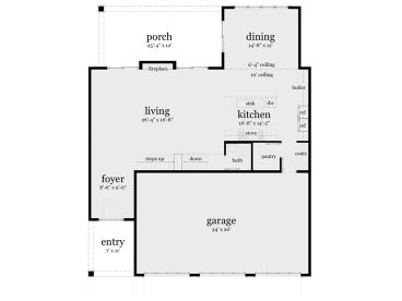 1st Floor Plan, 052H-0109