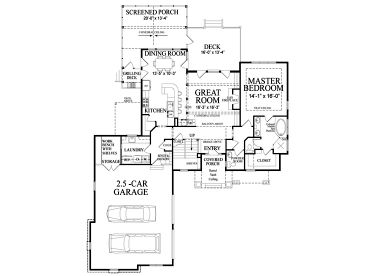 1st Floor Plan, 049H-0006