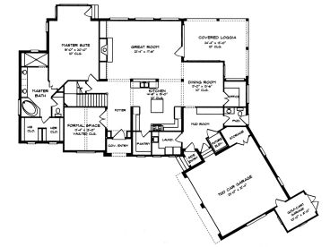 1st Floor Plan, 029H-0059