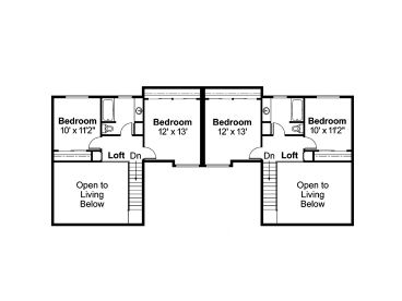 2nd Floor Plan, 051M-0001