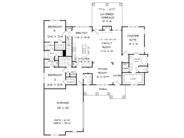 1st Floor Plan, 019H-0207