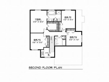 2nd Floor Plan, 020H-0020