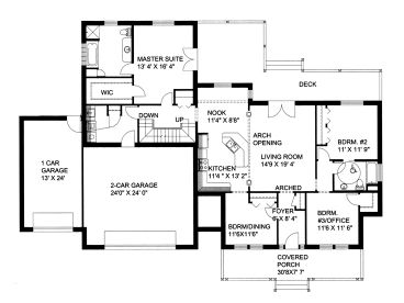1st Floor Plan, 012H-0081