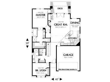 1st Floor Plan, 034H-0071