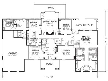 1st Floor Plan, 022H-0078