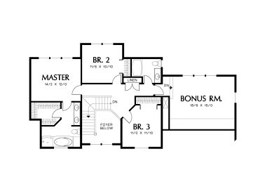 2nd Floor Plan, 034H-0203