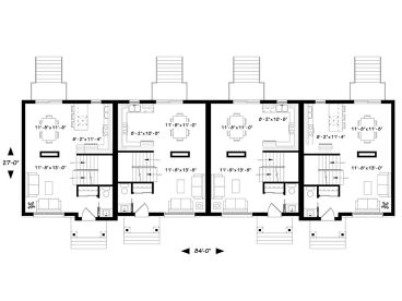 1st Floor Plan, 027H-0073