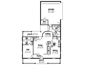 1st Floor Plan, 021H-0080