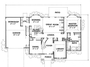 1st Floor Plan, 036H-0034