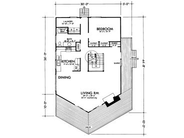 1st Floor Plan, 022H-0013