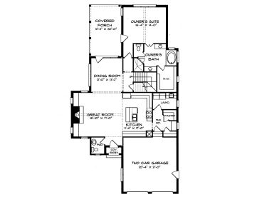 1st Floor Plan, 029H-0017