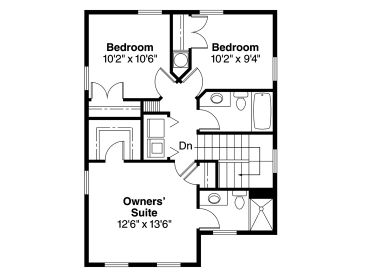 2nd Floor Plan, 051H-0063