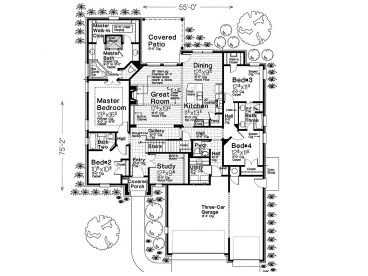 1st Floor Plan, 002H-0125