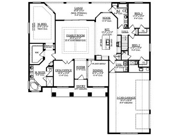 1st Floor Plan, 064H-0128