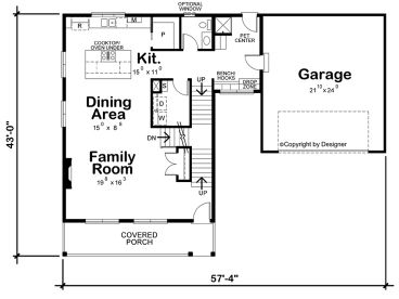 1st Floor Plan, 031H-0515