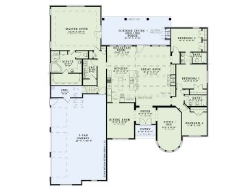 1st Floor Plan, 025H-0269