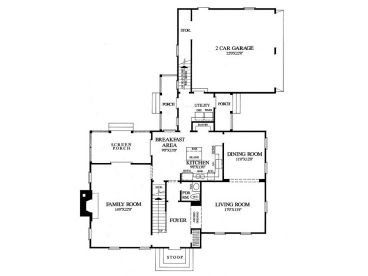 1st Floor Plan, 063H-0044