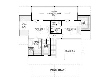 2nd Floor Plan, 062H-0404
