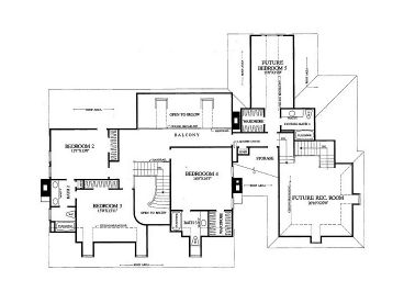 2nd Floor Plan, 063H-0176