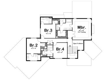 2nd Floor Plan, 050H-0245