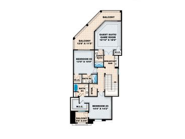 2nd Floor Plan, 040H-0030