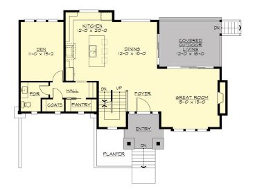 1st Floor Plan, 035H-0136
