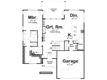1st Floor Plan, 050H-0335
