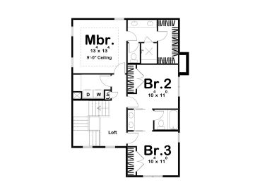 2nd Floor Plan, 050H-0259