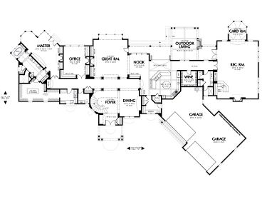 1st Floor Plan, 034H-0049