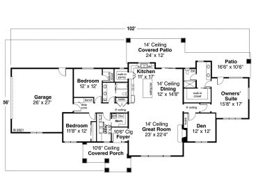 Floor Plan, 051H-0388