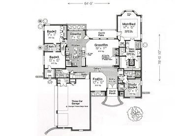 1st Floor Plan, 002H-0040