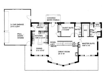 1st Floor Plan, 012H-0087