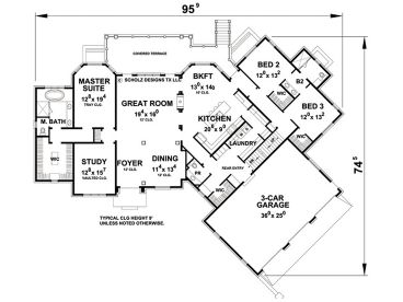 1st Floor Plan, 031H-0298