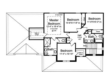 2nd Floor Plan, 046H-0168