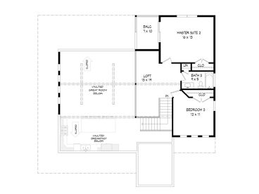 2nd Floor Plan, 062H-0235