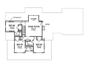 2nd Floor Plan, 059H-0242
