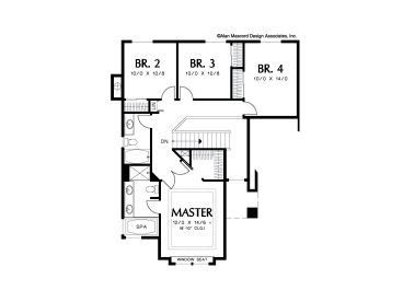 2nd Floor Plan, 034H-0091