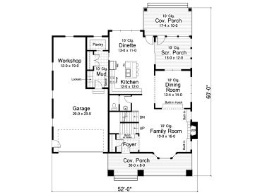 1st Floor Plan, 023H-0130