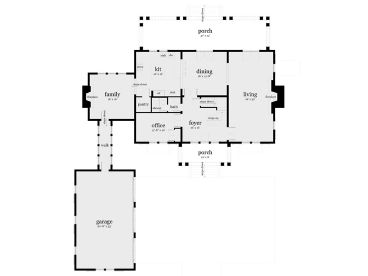 1st Floor Plan, 052H-0015