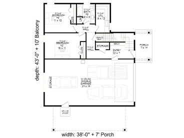 1st Floor Plan, 062H-0366