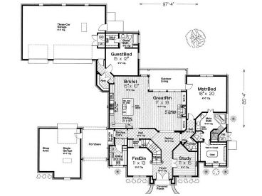 1st Floor Plan, 002H-0141