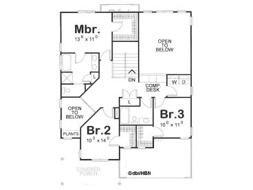 2nd Floor Plan, 031H-0144