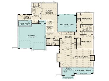 1st Floor Plan, 075H-0025
