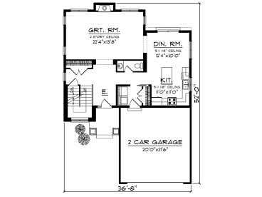 1st Floor Plan, 020H-0376
