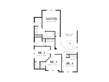 2nd Floor Plan, 034H-0390