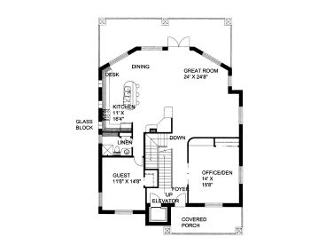 1st Floor Plan, 012H-0102