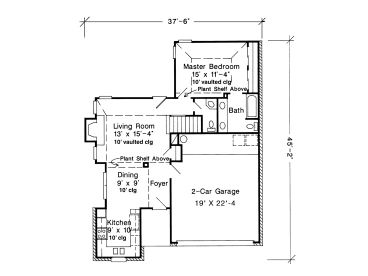1st Floor Plan, 054H-0027