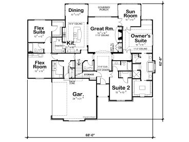 1st Floor Plan, 031H-0482