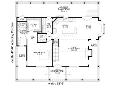 1st Floor Plan, 062H-0232