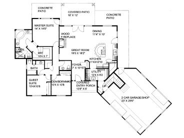 1st Floor Plan, 012H-0288